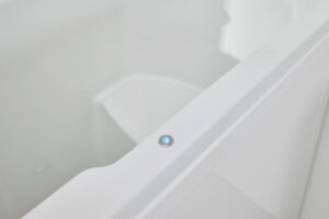 Florida walk in compact bath with lights
